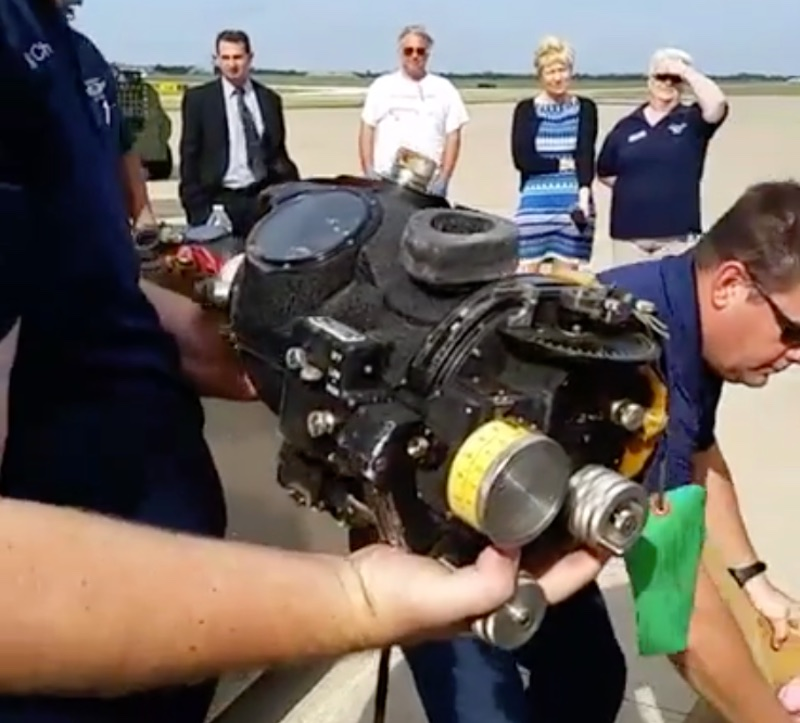 One of the WWII-era Norden bombsights recently discovered in a time capsule barrel (Commemorative Air Force)